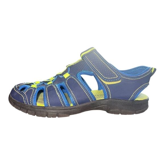 Falls Creek Boys Summer Outdoor Beach Sports Closed-Toe Sandals Blue Sz 2 EUC - Picture 5 of 9